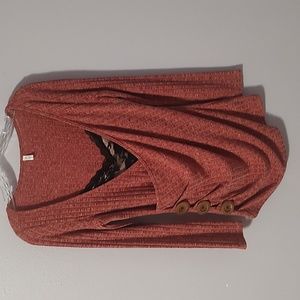 Dressfo Sweater with lace accent insert